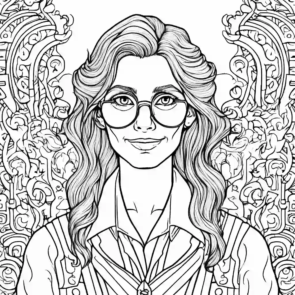 Teacher coloring pages
